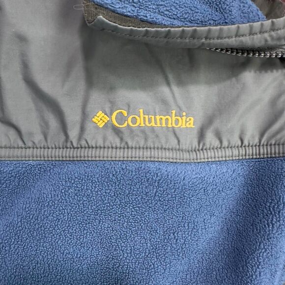 Columbia Titanium Fleece Jacket Men’s Large Blue Gray Full Zip Vintage Outdoor - Picture 2 of 6
